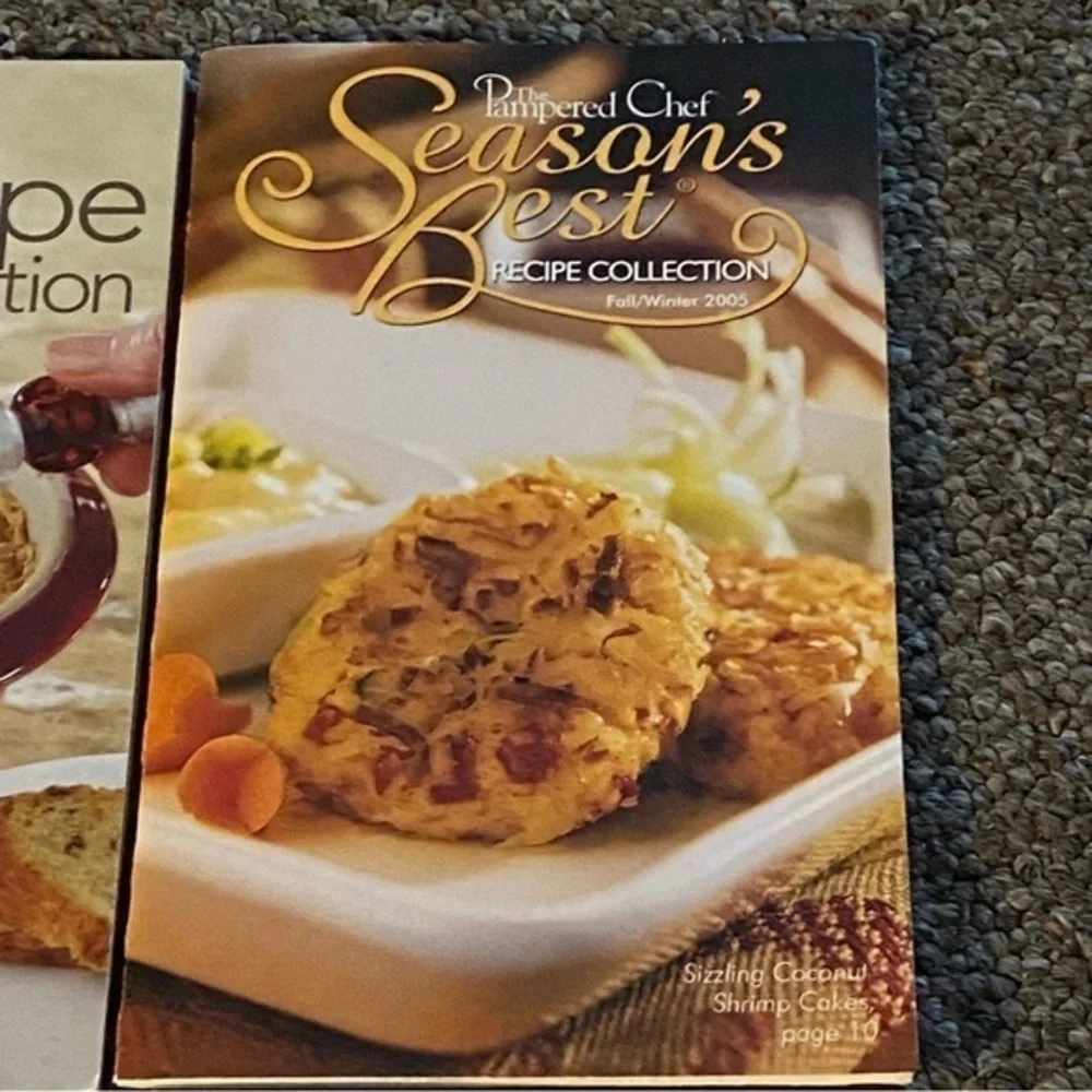 Pampered Chef‎ Seasons Best Recipe Collection Books 4 Total